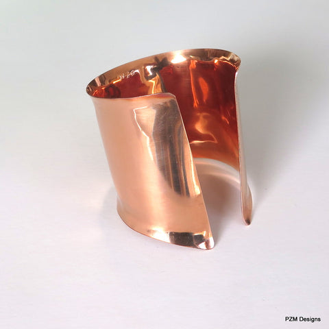 unique handmade metal jewelry, copper cuff bracelet