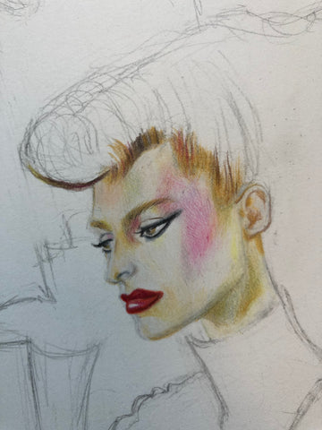 Louis Vuitton Colour Pencil Fashion Illustration