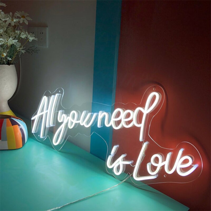 mainimage3Wanxing-Neon-Sign-All-You-Need-Is-Love-Custom-LED-Light-Art-Home-For-Wedding-Confession