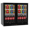 210-Litre Commercial Bar Fridge with Hinged Doors - Beverage Cooling