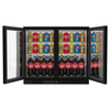 210-Litre Commercial Bar Fridge with Hinged Doors - Beverage Cooling