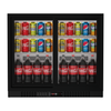 Compact Undercounter 2-Door Commercial Bar Fridge with Sliding Doors - Energy-Saving &amp; Space-Efficient