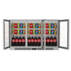 Maximize Your Beverage Cooling Experience with the 320L Stainless Steel Commercial Bar Fridge with 3 Hinged Doors