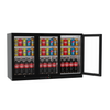 Undercounter 3-Door Commercial Bar Fridge with Hinged Doors - Space-Efficient