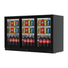 Undercounter 3-Door Commercial Bar Fridge with Sliding Doors - Space-Saving, Efficient Cooling