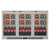 Maximize Your Beverage Cooling Experience with the 320L Stainless Steel Commercial Bar Fridge with 3 Hinged Doors