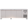 Spacious 545L Commercial Counter Fridge, Ideal For Busy Food Service Operations. Adjustable Shelving Offers Versatile Storage Options. Front Image. 