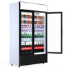 Experience Superior Cooling with our 688-Litre Display Fridge, equipped with Hinged Doors for Commercial Use. angle -Full-door open.