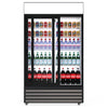 Upgrade Your Commercial Space with our 688-Litre Display Fridge, featuring Sliding Doors for Optimal Efficiency. Front view-full.