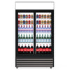 Upgrade Your Commercial Space with our 688-Litre Display Fridge, featuring Sliding Doors for Optimal Efficiency. Front-view-full.