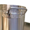 36L Stainless Steel Stock Pot, Essential for Cooking in Commercial Kitchens. Robust Construction for Durability and Reliability.Handle Closeup Image.