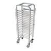 Streamline Your Workspace with our 15-Tier Stainless Steel Clearing Trolley. Meticulously designed for durability, this clearing trolley is ideal for commercial kitchens and various professional settings. Top_view.