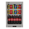 Commercial 130 Litre Stainless Steel Bar Fridge with Mirrored Interior