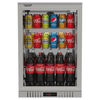 Commercial 130 Litre Stainless Steel Bar Fridge with Mirrored Interior