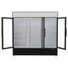 Commercial Triple Glass Door Freezer - 1560L Effective Volume for Optimal Display and Efficiency