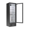 310L Matt Black Single Door Upright Bar Fridge Elevate Your Commercial or Home Entertainment Space