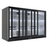 320L Borrelli Undercounter Bar Fridge with Sliding Doors Open: Maximizing space and access in commercial settings