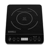Top view of the Borrelli 2000W induction hob showcasing the cooking zone and intuitive control panel, ideal for efficient and safe modern cooking.