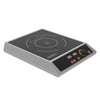 Borrelli commercial-grade 2800 Watt induction hob, designed for rapid heating and energy efficiency in culinary settings, with clear digital display - front view.