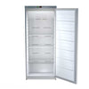 Stainless steel fridge open