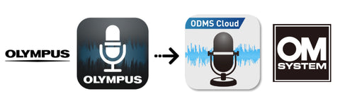 Olympus Dictation App replaced by OM System dictation app for iOS iPhone and Android