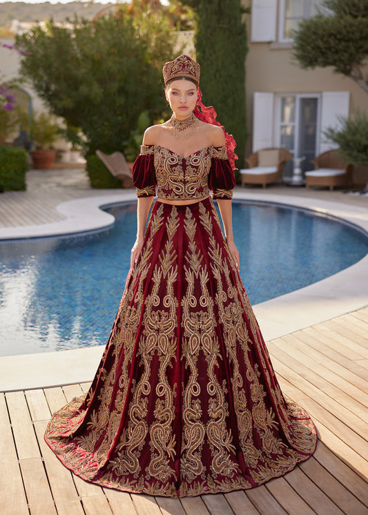 Red Luxury Extra Premium Quality 2 Pc Sexy Night Dress for Women -LYF0 –  www.soosi.co.in