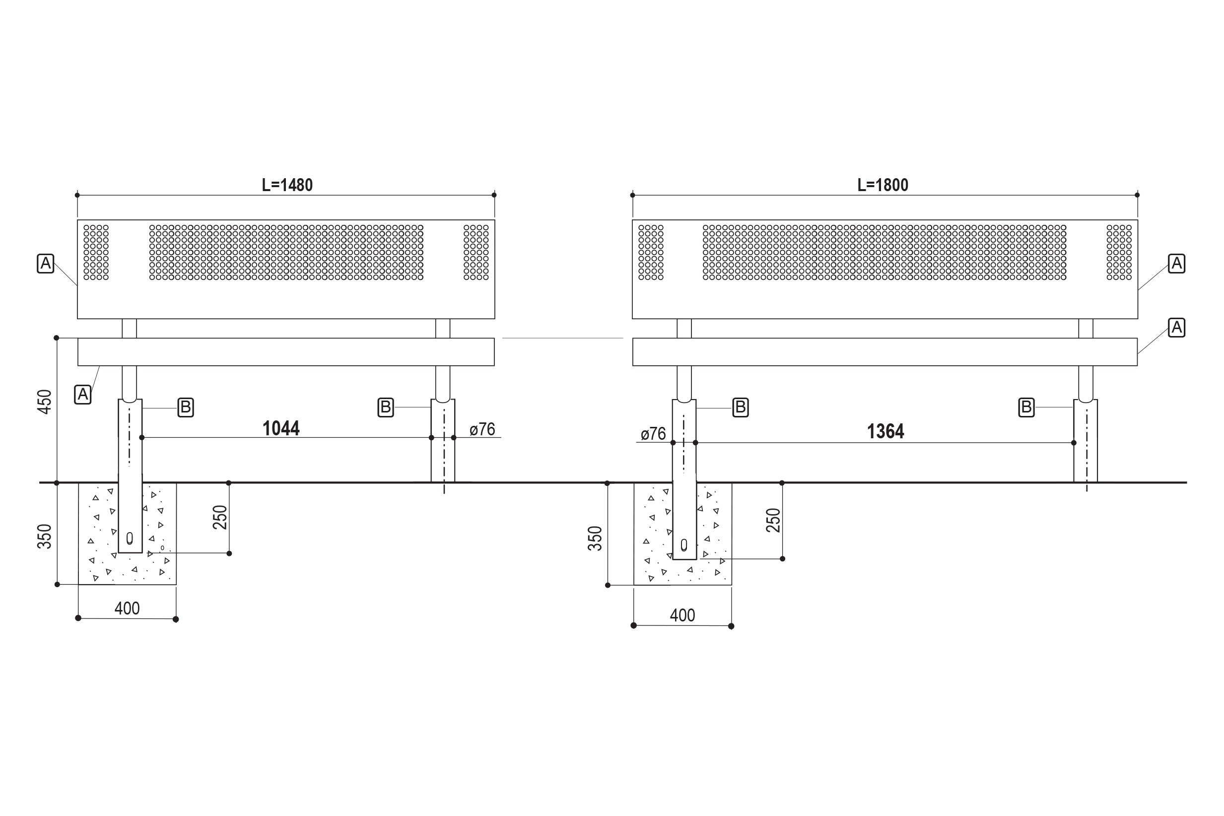 Procity Oslo Bench Installation Diagram