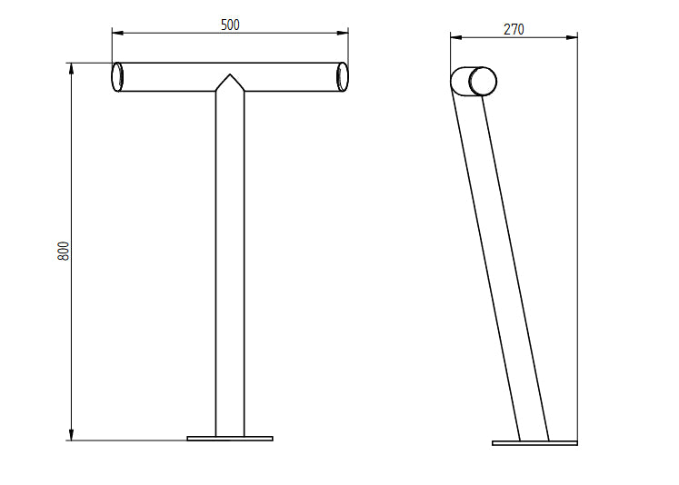 Procity Parasol Perch Seat Dimensions Diagram Specifications Spec Sheet