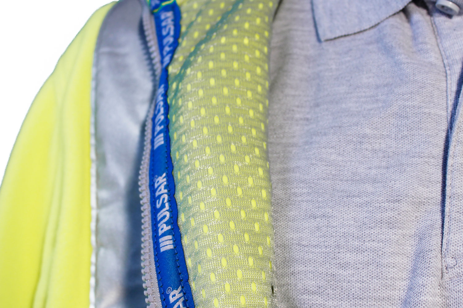 Mesh Liner On Pulsar P507 Hi Vis Fleece Jacket