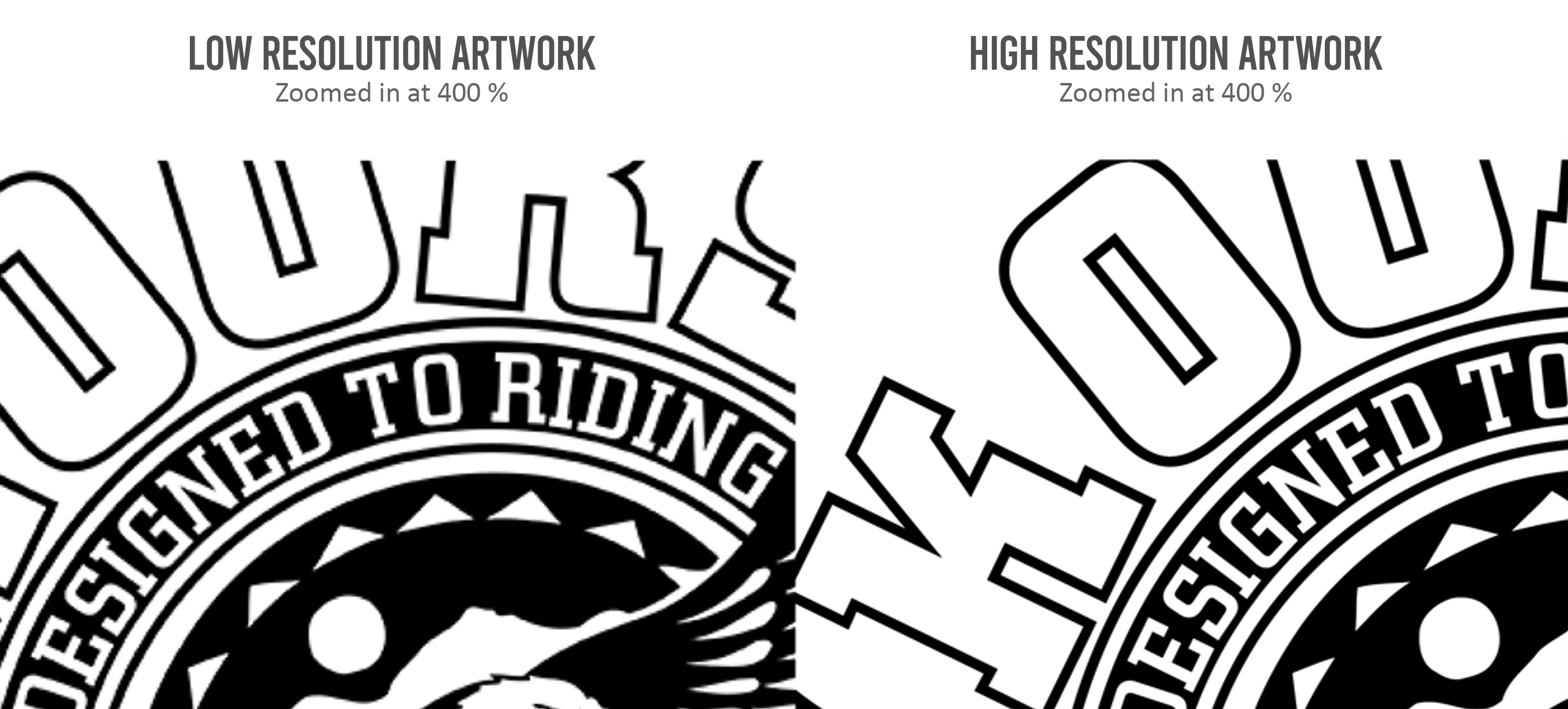 screen printing artwork resolution example