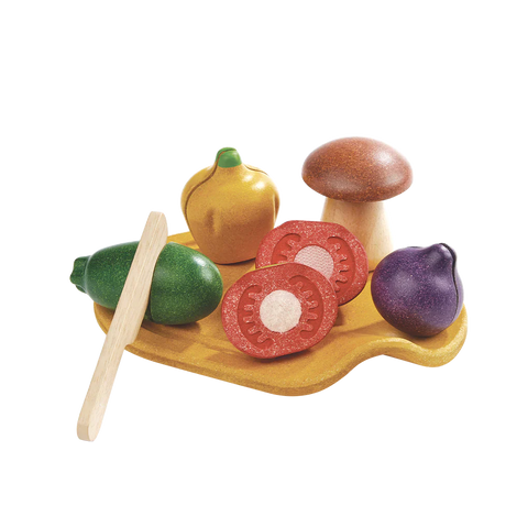 Plan Toys Assorted Wooden Vegetable play set