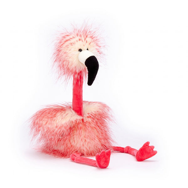 Flora Flamingo pink bird soft toy by Jellycat