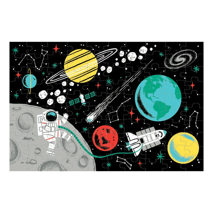  Glow Puzzle - Space (100-Piece)