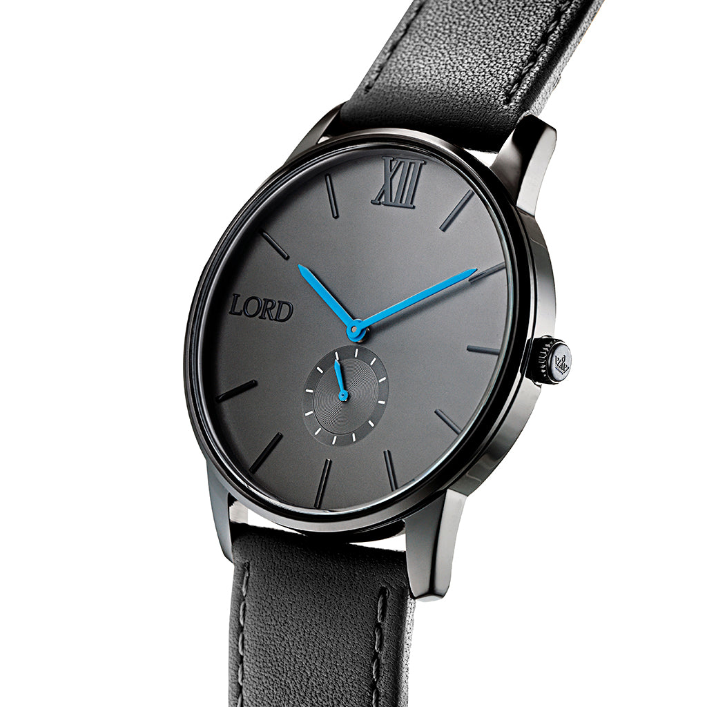 Solitude Black Blue Watch | Men's, Women's Watches | Lord Timepieces