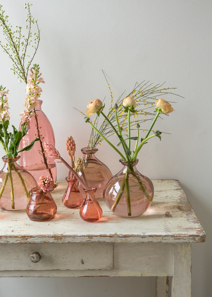 Blush pink vases