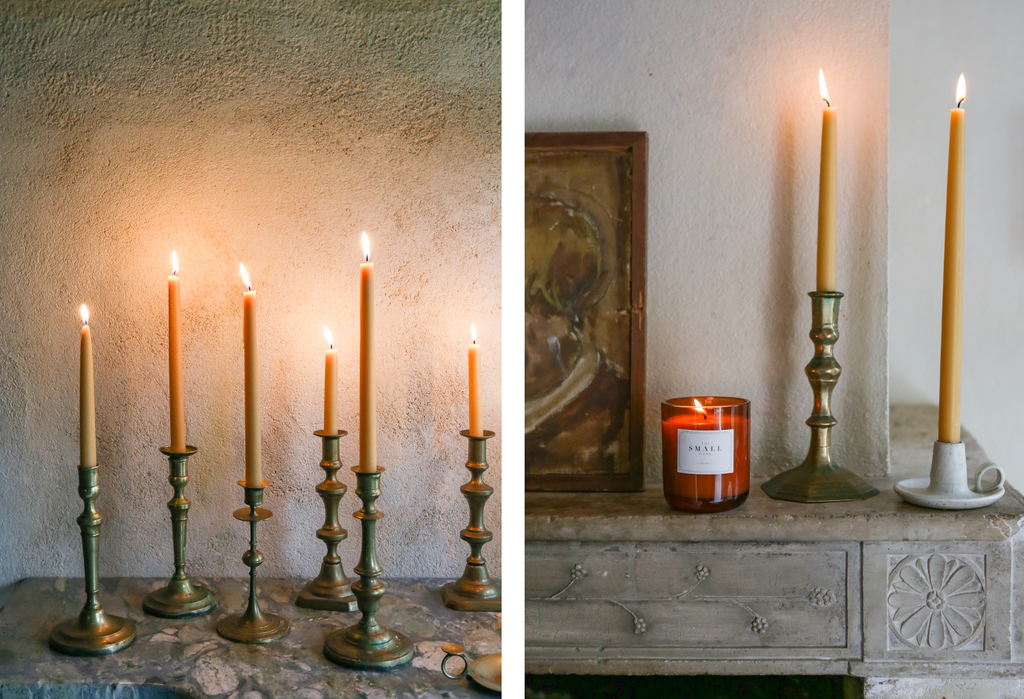 VINTAGE BRASS CANDLE HOLDERS