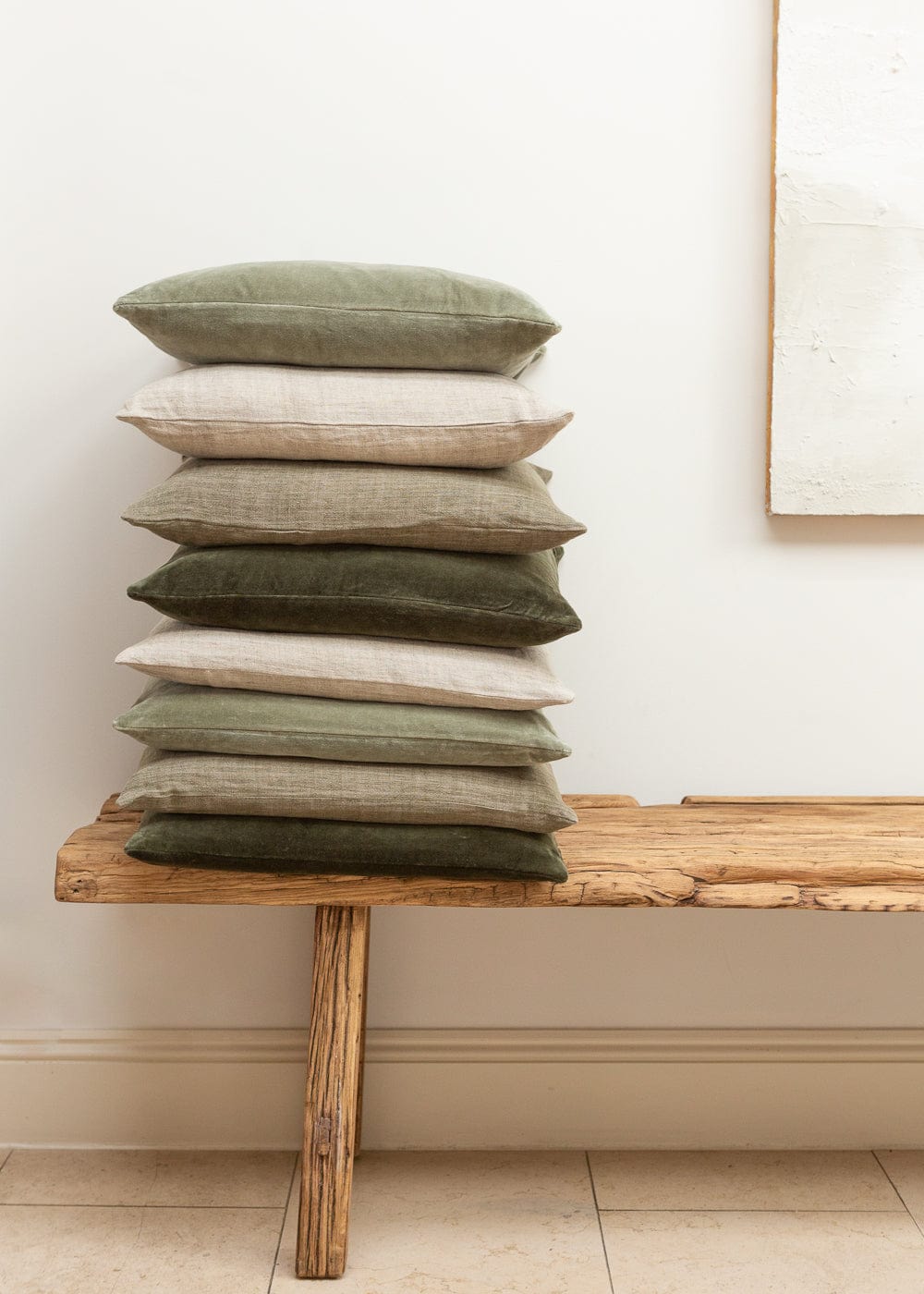 Linen Cushion - Matcha