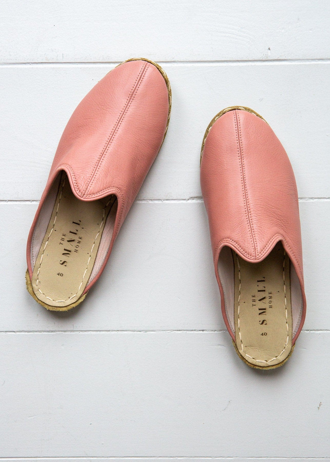 Women's Luxe Leather Mules – Blush