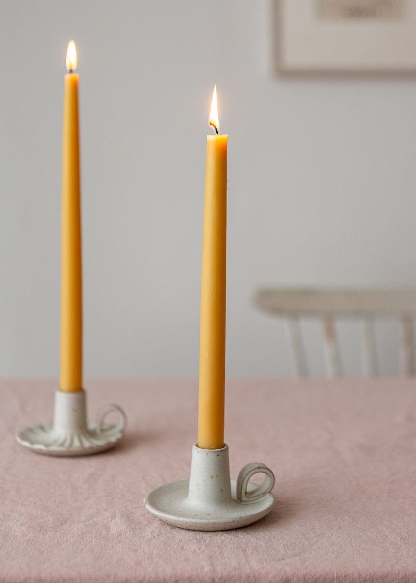 Handmade Stoneware Candle Holder