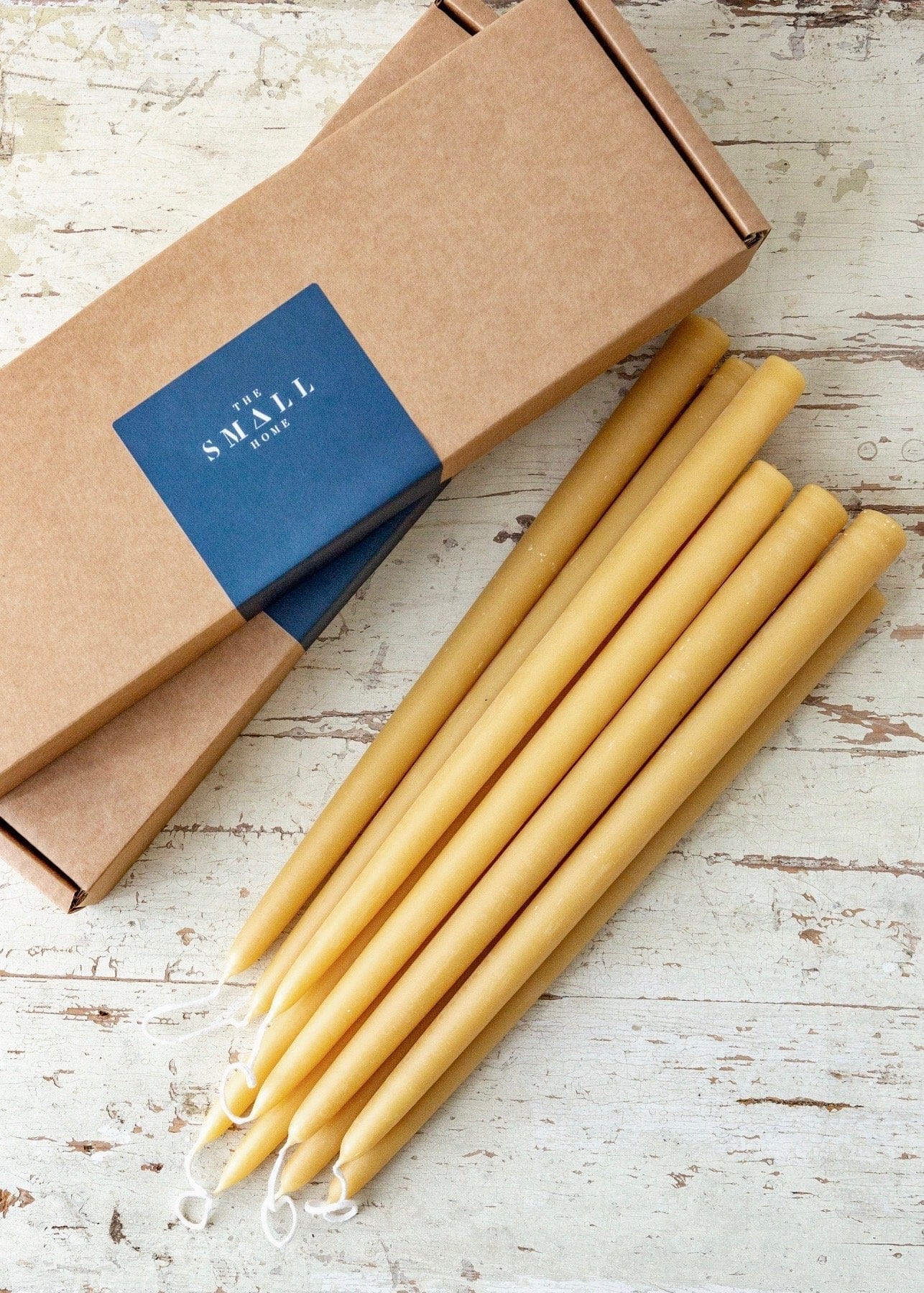 Long Standard Dinner – Boxed pairs of 6 Pure Beeswax Candles