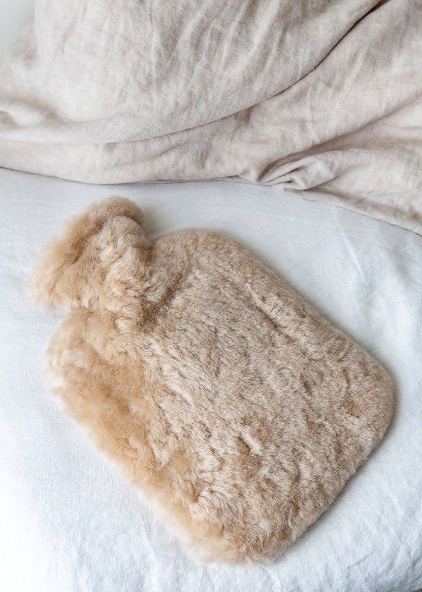 Real Sheepskin short fur Hot Water Bottle – Natural Nappa