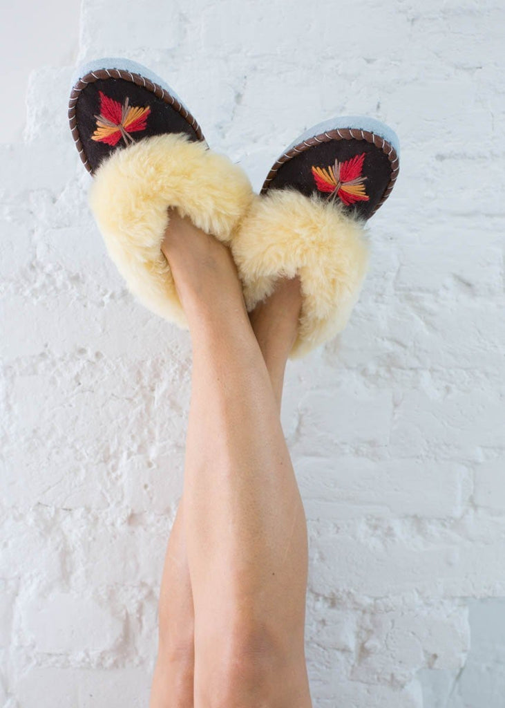 sheepskin moccasins