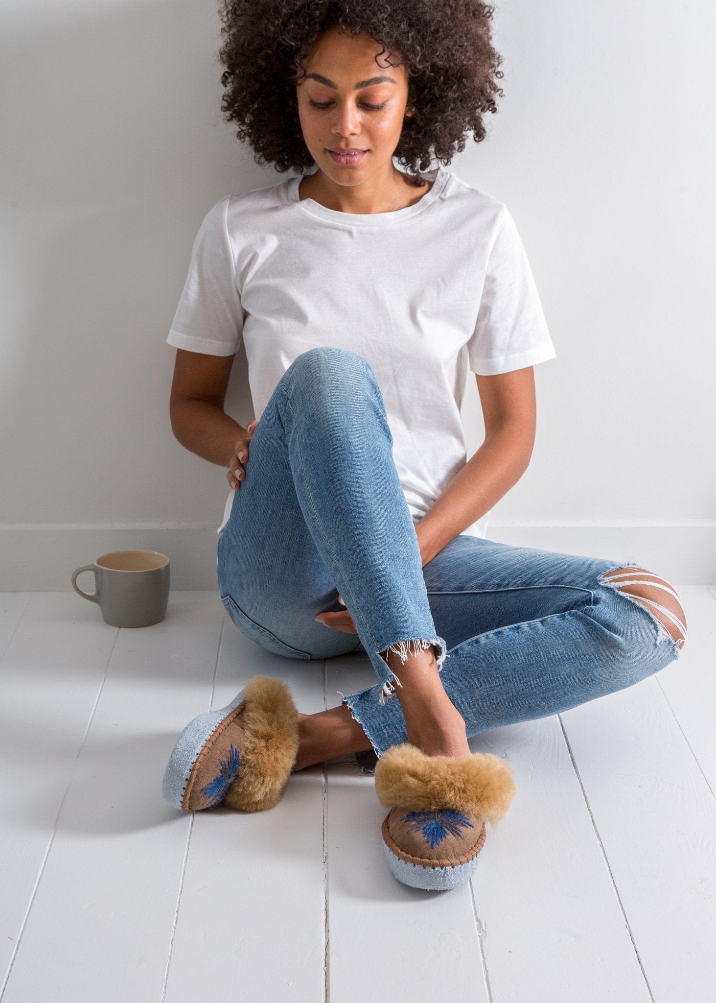 Women's Sheepskin Mules – Midnight