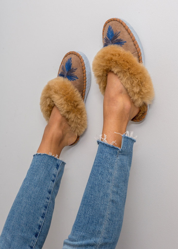 moccasin mule slippers