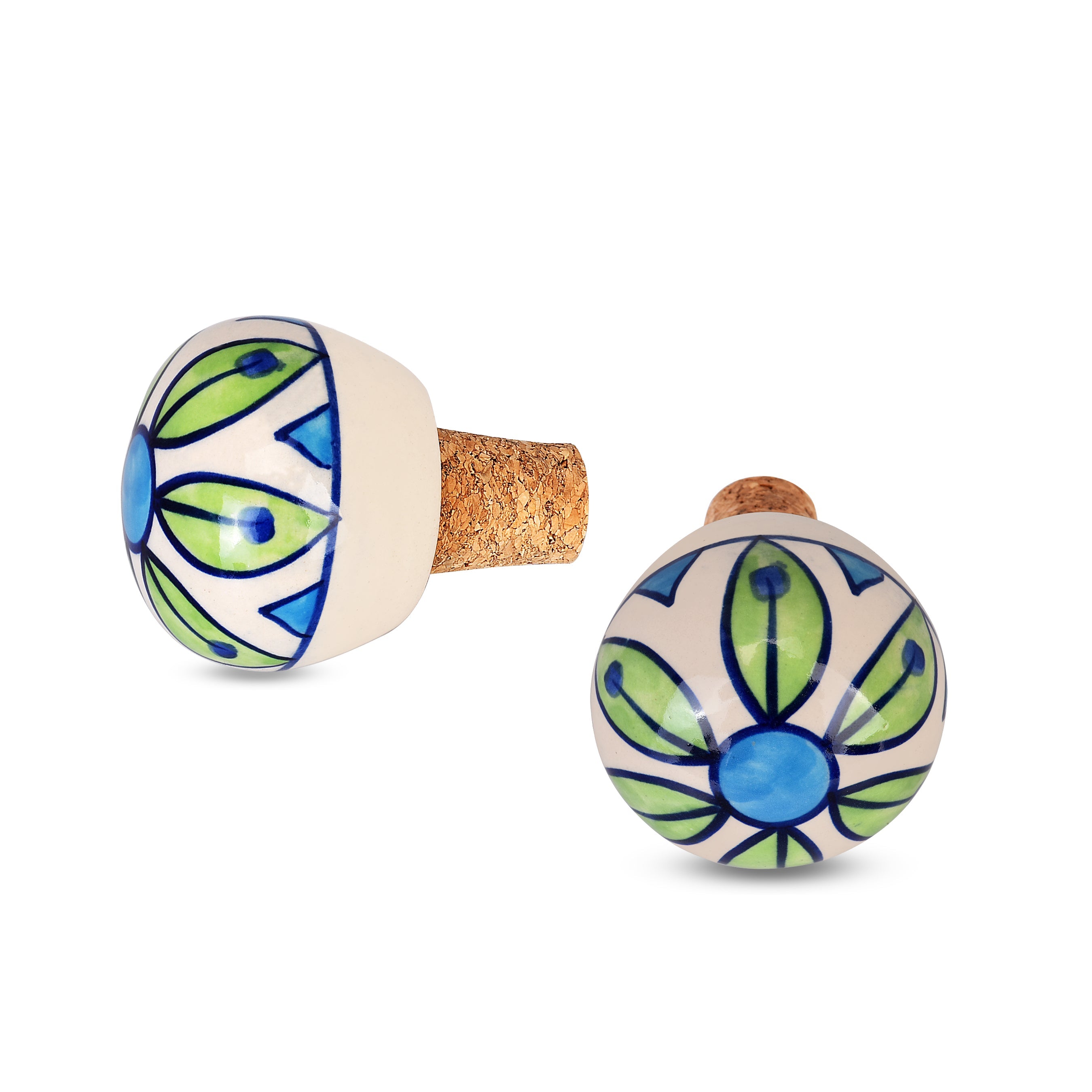 Ceramic Flower Design Wine Bottle Stopper | Shop Online the