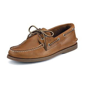 brown boat shoes