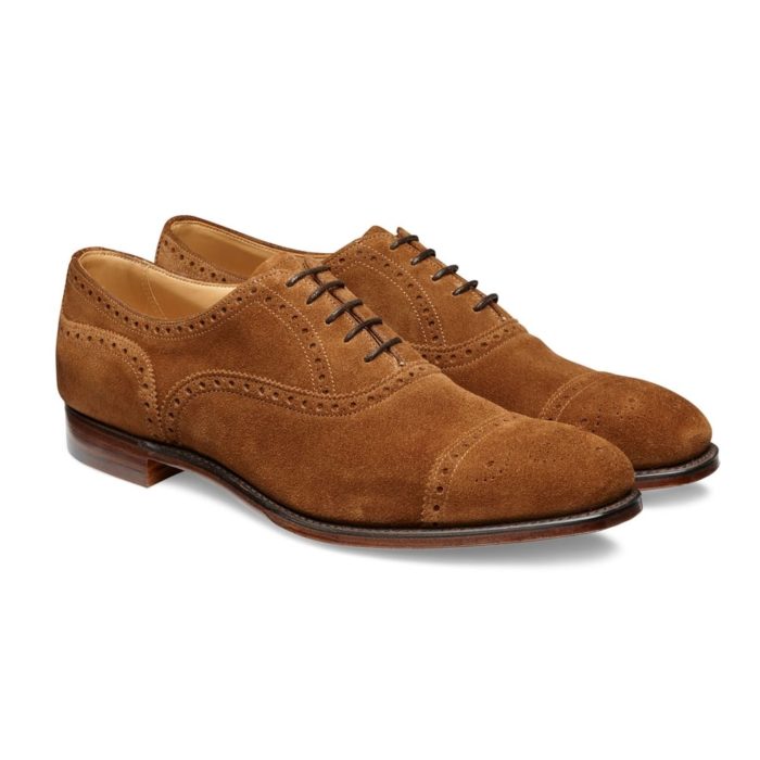 Semi Brogue Oxford from Cheaney in suede