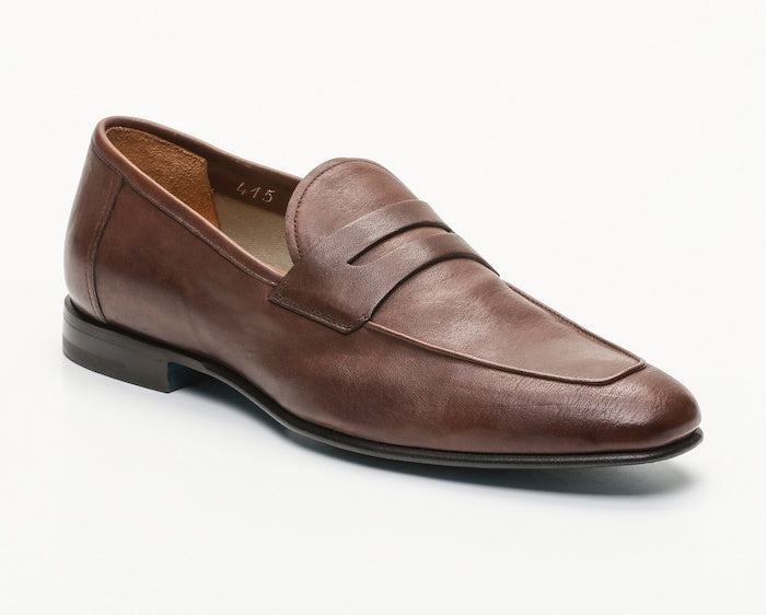 mocassin chaussure marron