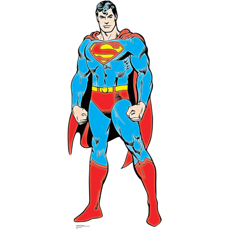 superman outfit red blue yellow