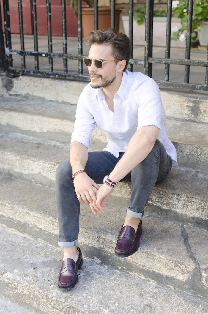 sebago penny loafers